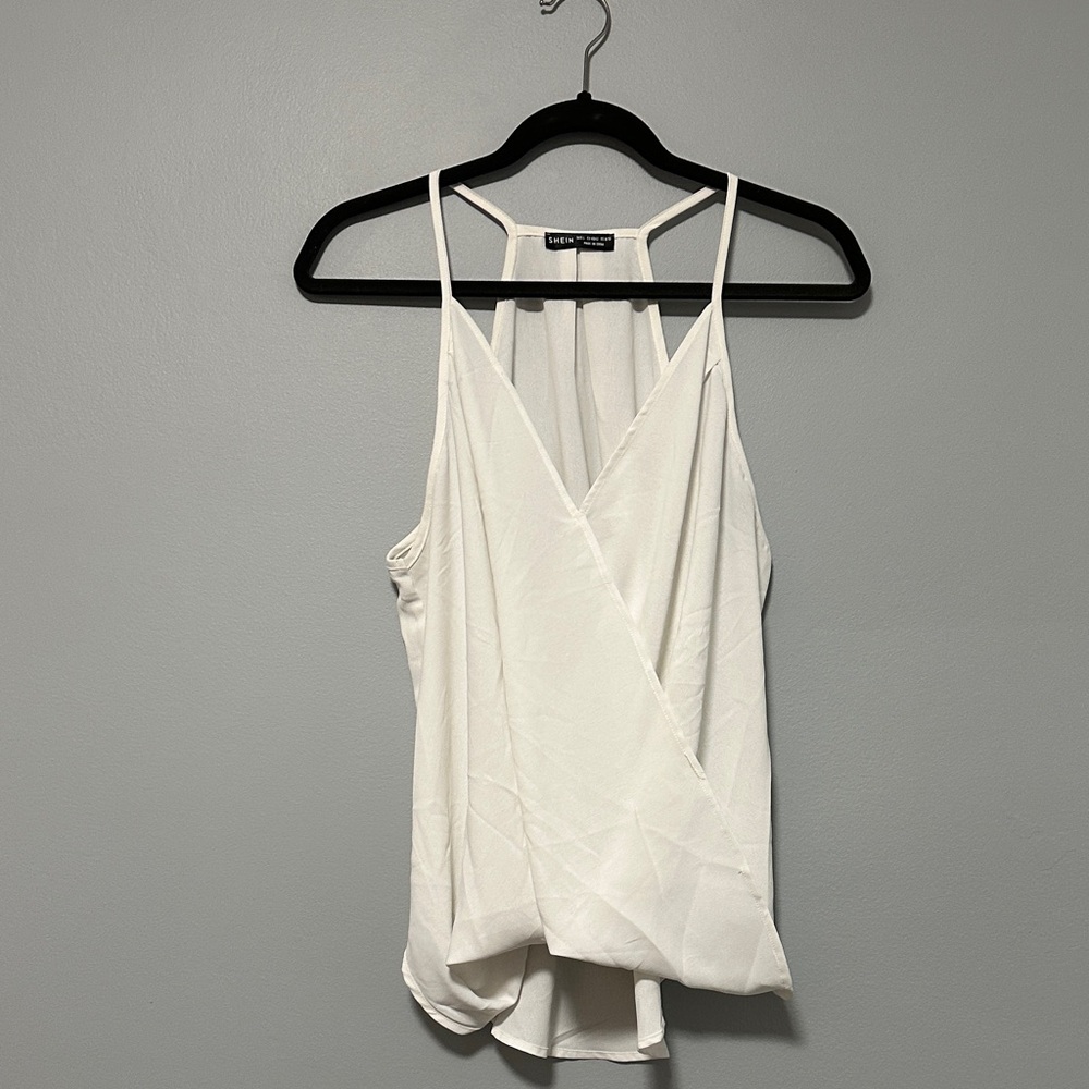 SHEIN White V-Neck Camisole